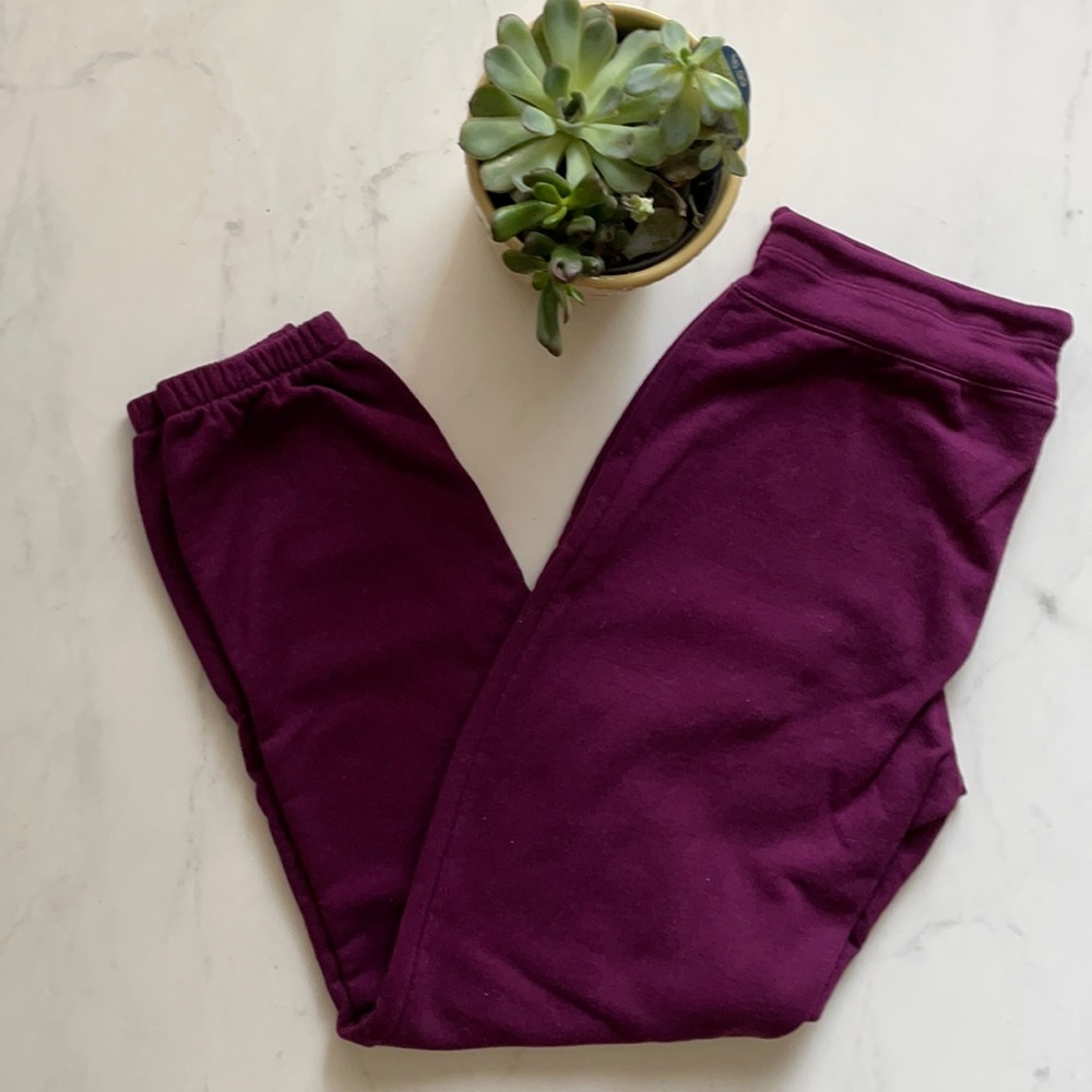 GAP plum joggers